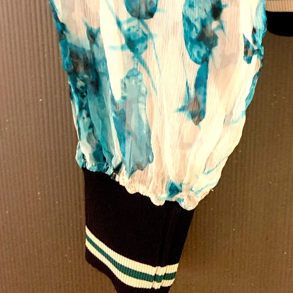 Super rare Jean Paul Gaultier vintage silk mesh blouse multicolor in Small - Picture 4 of 5